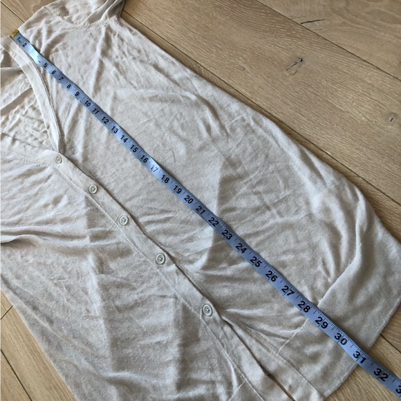 Uniqlo Spring Sheer Long Cardigan in Light Grey Size S - Picture 9 of 12